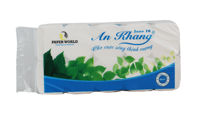 AKI10 - giấy vệ sinh cuộn nhỏ An Khang Inno 10