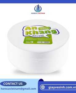 Giấy vệ sinh cuộn lớn An Khang Caro500
