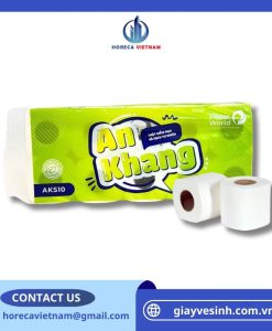 Giấy vệ sinh cuộn nhỏ An Khang Soft10 mềm mại, an toàn cho da, dùng cho gia đình, văn phòng