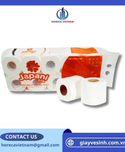 Giấy vệ sinh cuộn nhỏ cao cấp Japani Silk10 3 lớp siêu mềm, thấm hút vượt trội