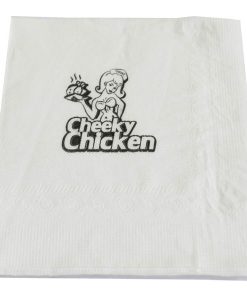 Khăn giấy Napkin in logo Cheeky Chicken Sáng Tạo, Cá Tính