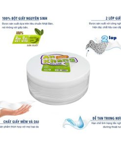 Giấy vệ sinh cuộn lớn An Khang Caro600