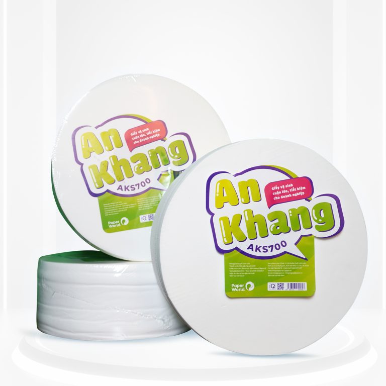 Giấy vệ sinh cuộn lớn An Khang Soft700