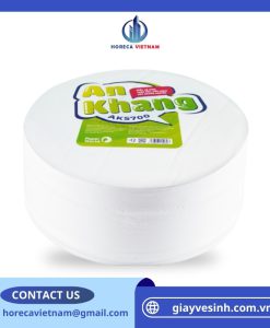Giấy vệ sinh cuộn lớn An Khang Soft700 là giấy vệ sinh cuộn lớn 700g giá rẻ, tiết kiệm cho doanh nghiệp