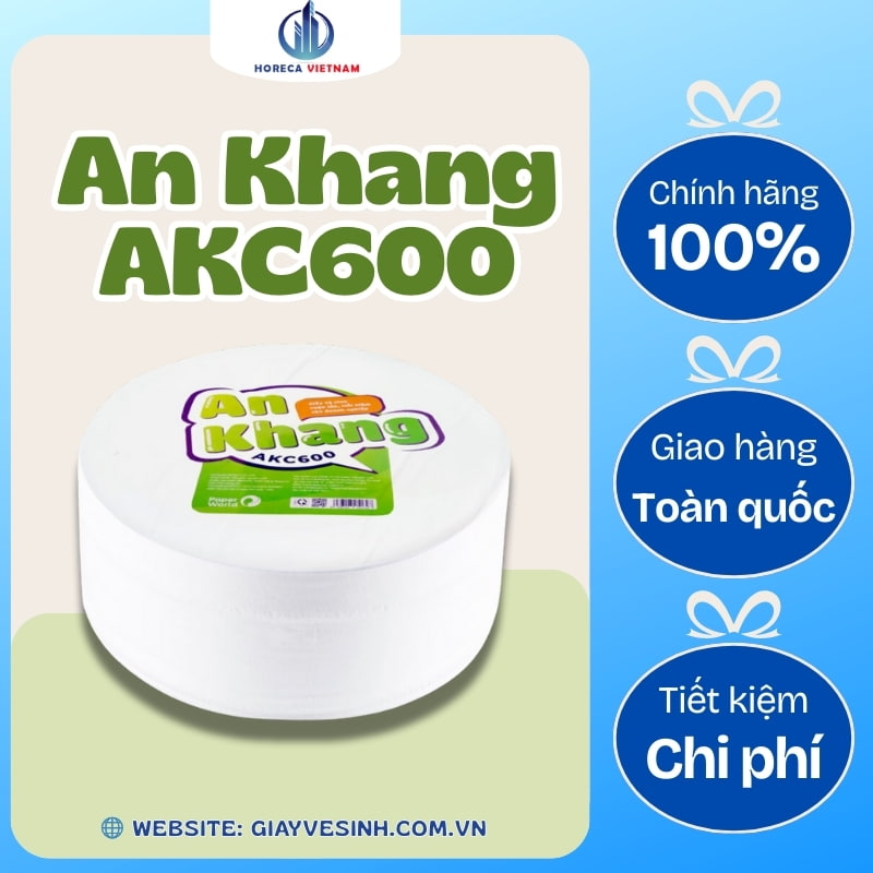 Vì sao nên mua giấy vệ sinh cuộn lớn An Khang Caro600 tại Horeca Việt Nam với sản phẩm chính hãng, giao hàng toàn quốc và giải pháp tiết kiệm chi phí cho doanh nghiệp