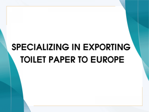 Specializing in Exporting Toilet Paper To Europe