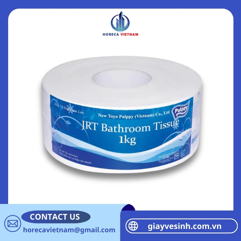 Giấy vệ sinh cuộn lớn Pulppy JRT Bathroom Tissue 1kg