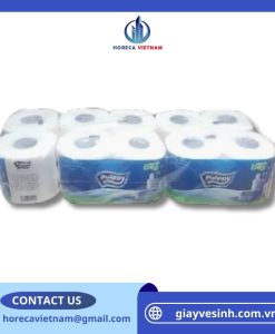 Giấy vệ sinh cuộn nhỏ Pulppy 2 lớp 10 cuộn chính hãng cho khách sạn