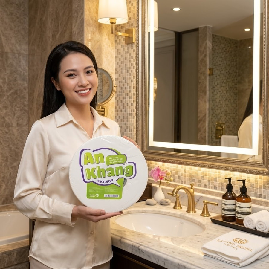 Cách thay giấy vệ sinh cuộn lớn