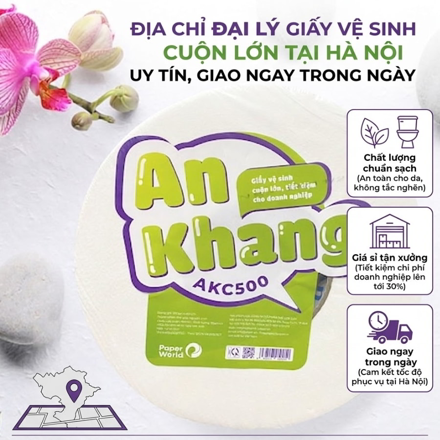 Đại lý giấy vệ sinh cuộn lớn tại Hà Nội