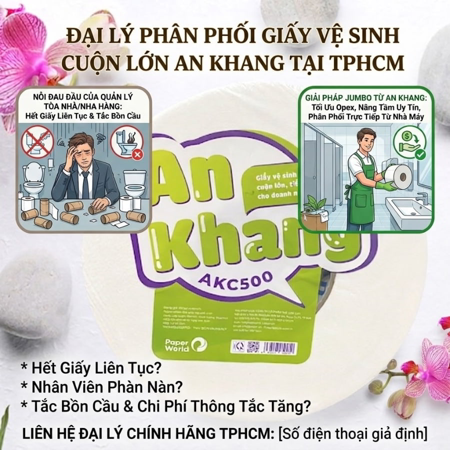 Đại lý giấy vệ sinh cuộn lớn tại TPHCM