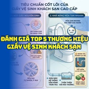 Đánh giá top 5 thương hiệu giấy vệ sinh khách sạn uy tín 2026