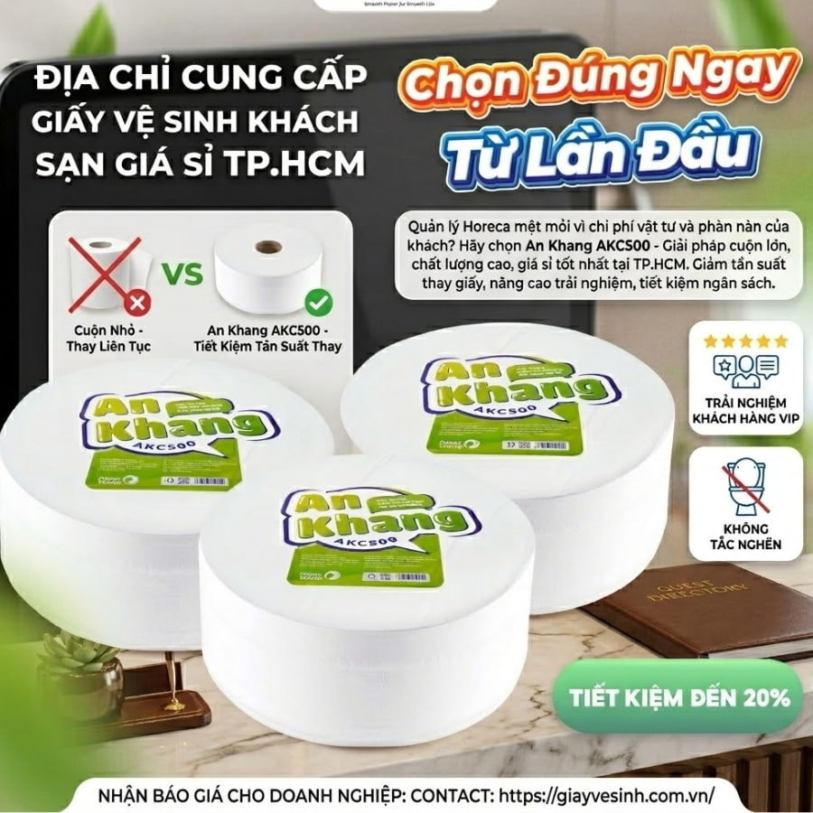 Địa chỉ cung cấp giấy vệ sinh khách sạn TPHCM giá tốt nhất 2026
