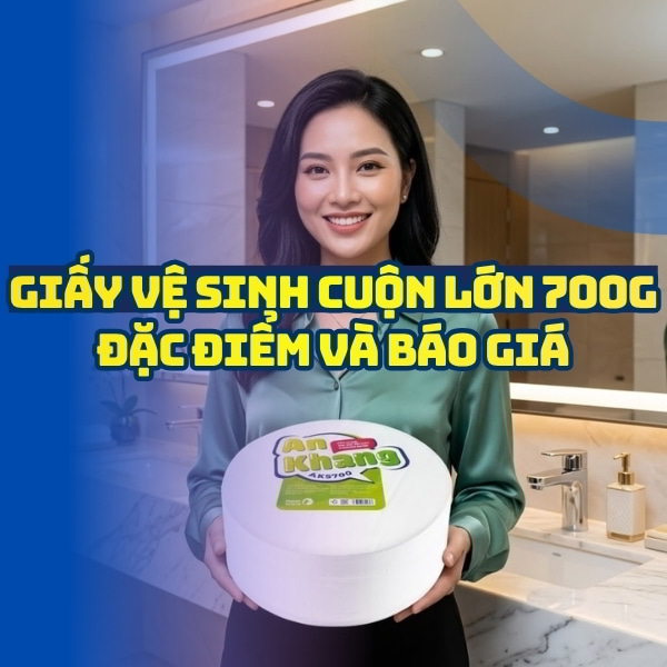 Giấy vệ sinh cuộn lớn 700g