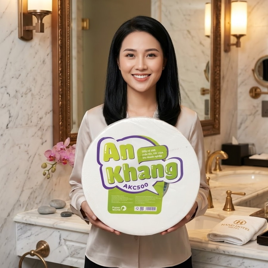 Giấy vệ sinh cuộn lớn cho nhà hàng khách sạn