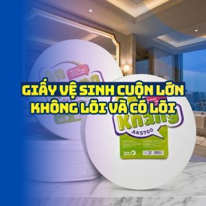 Giấy vệ sinh cuộn lớn không lõi