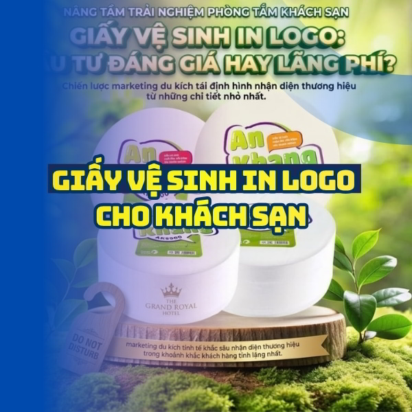 Giấy vệ sinh in logo khách sạn cao cấp năm 2026