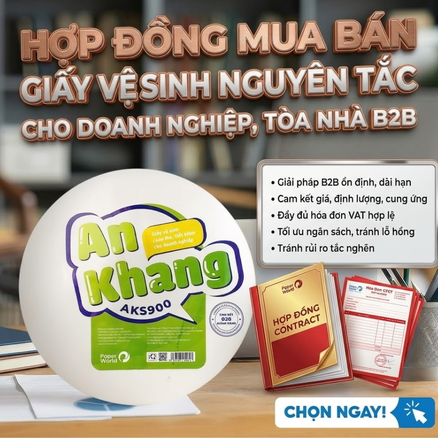 Hợp đồng mua bán giấy vệ sinh doanh nghiệp tòa nhà
