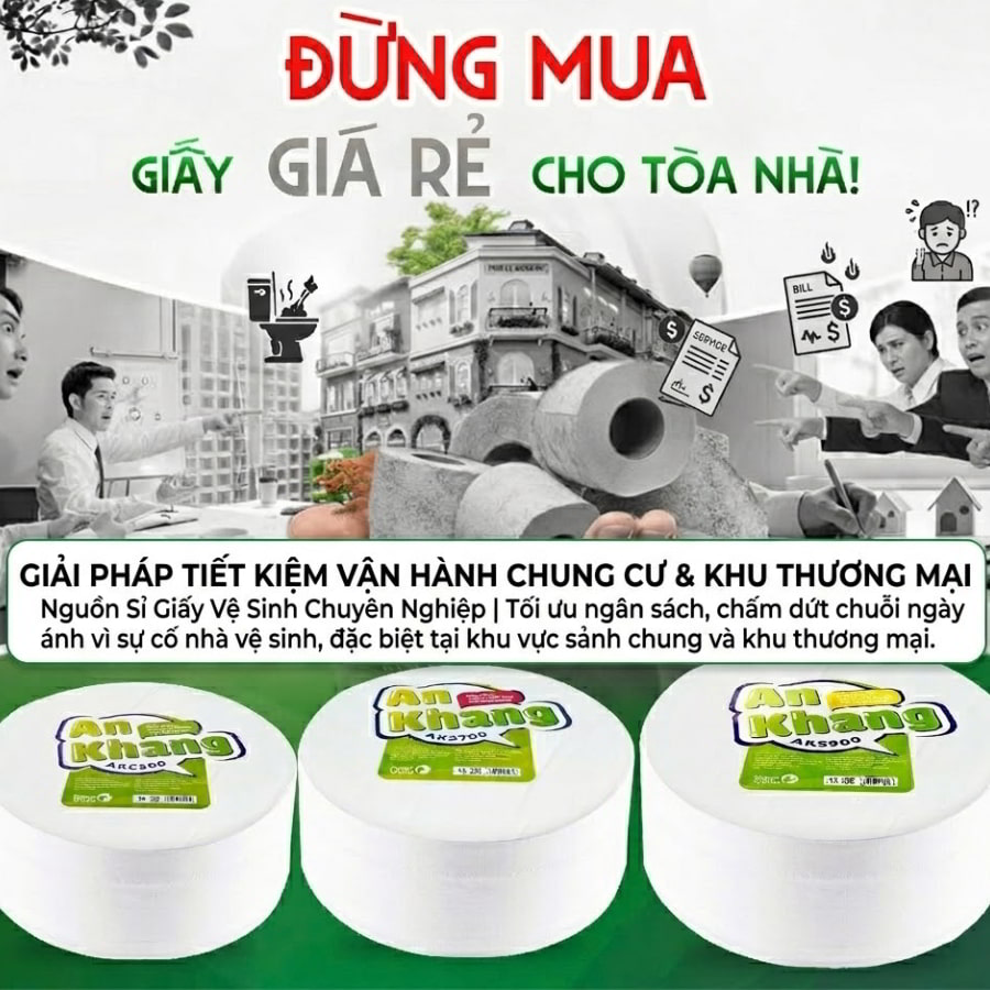Mua sỉ giấy vệ sinh cho chung cư tại Horeca Việt Nam