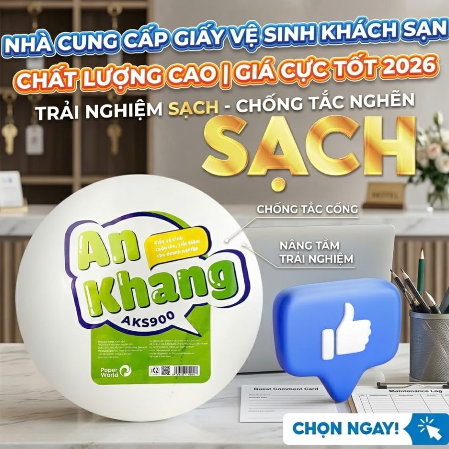 Nhà cung cấp Giấy vệ sinh cho khách sạn chất lượng cao giá cực tốt 2026