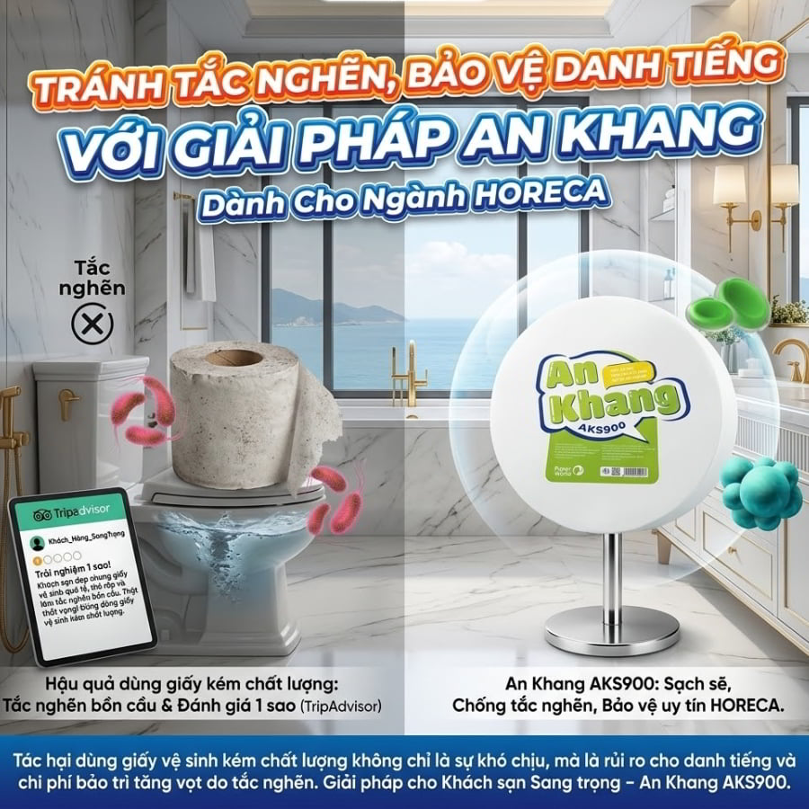 Tác hại dùng giấy vệ sinh kém chất lượng cho khách sạn