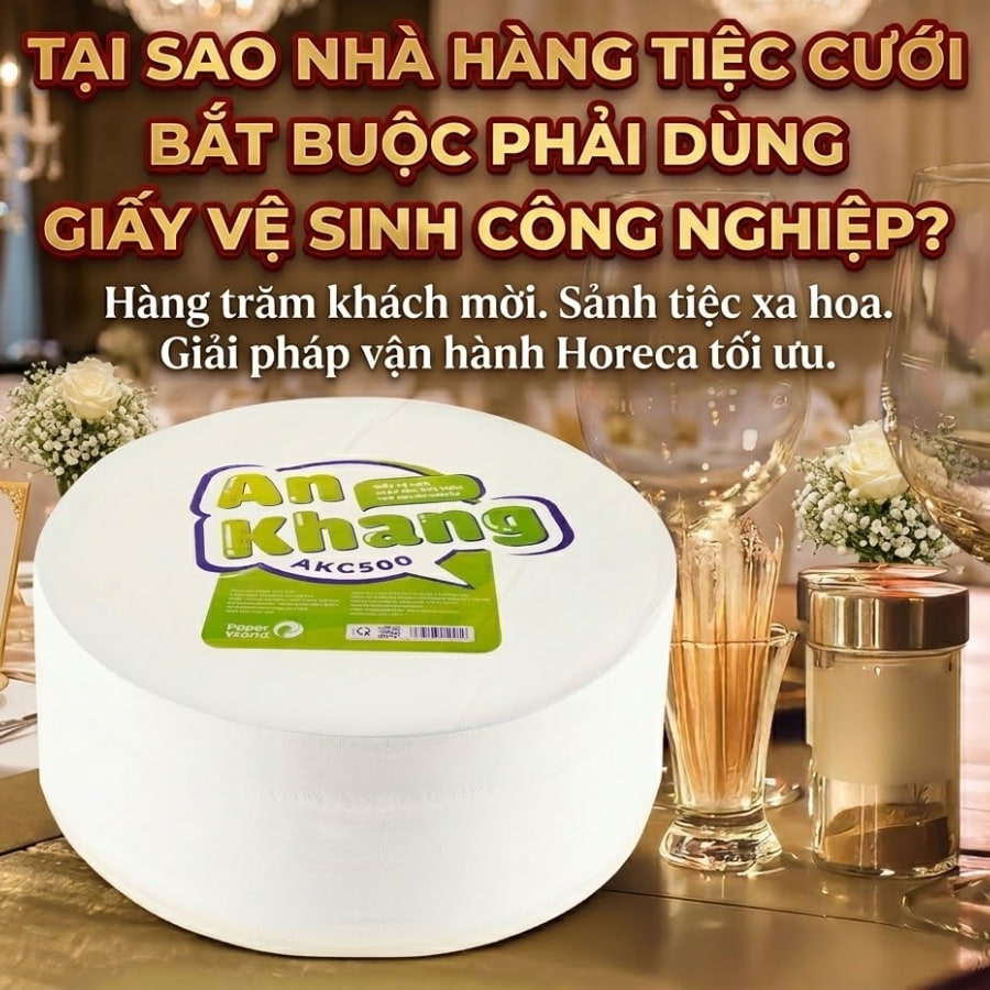 Giấy vệ sinh công nghiệp nhà hàng tiệc cưới