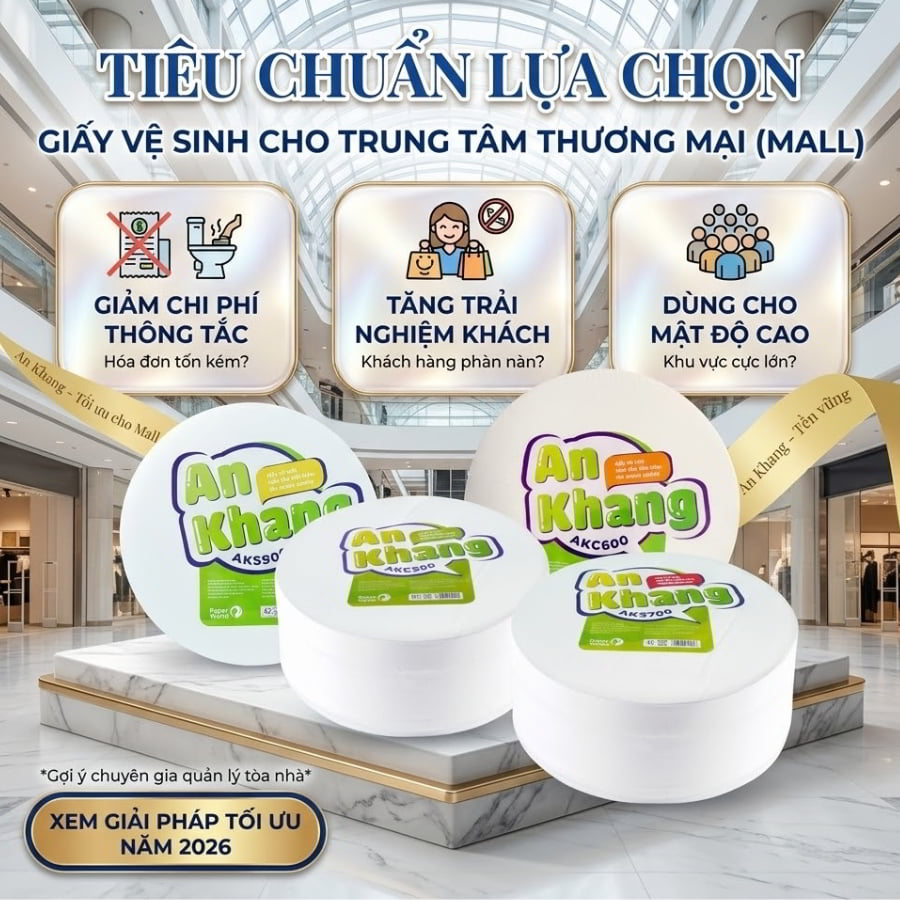 Tiêu chuẩn lựa chọn giấy vệ sinh cho trung tâm thương mại