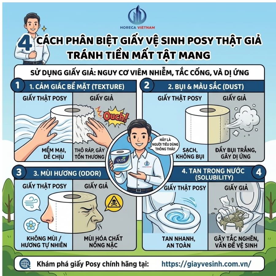 Cách phân biệt giấy posy thật giả tránh tiền mất tật mang