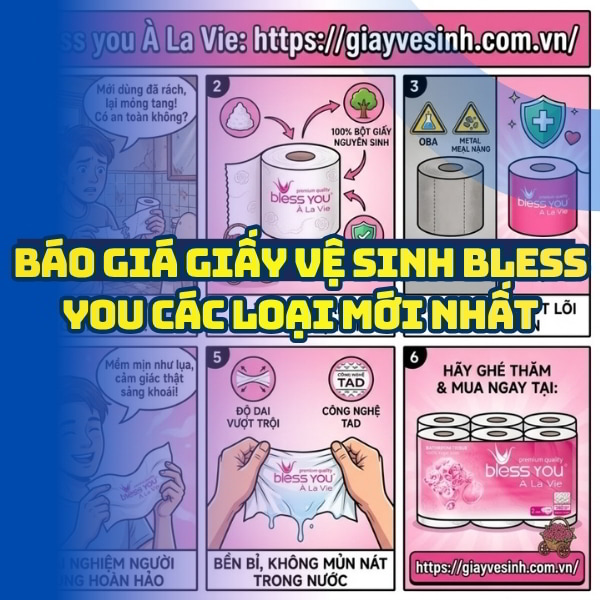 Báo giá giấy vệ sinh bless you giá tốt giao hàng tận nơi tại Horeca Việt Nam
