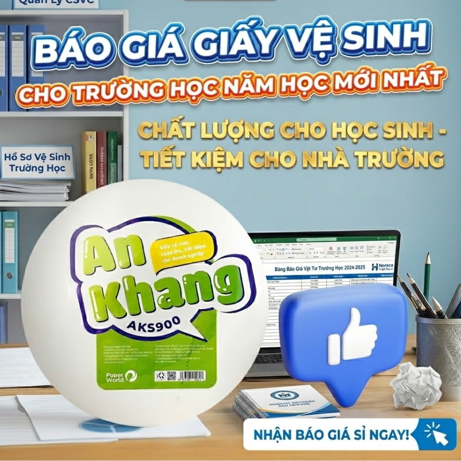 Báo giá giấy vệ sinh trường học uy tín giá tốt nhất tại Horeca Việt Nam