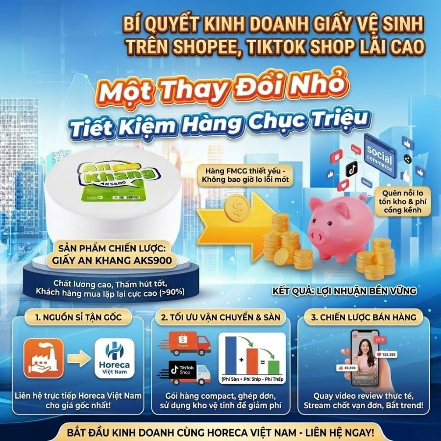 Bí quyết kinh doanh kinh doanh giấy vệ sinh online tại Horeca Việt Nam