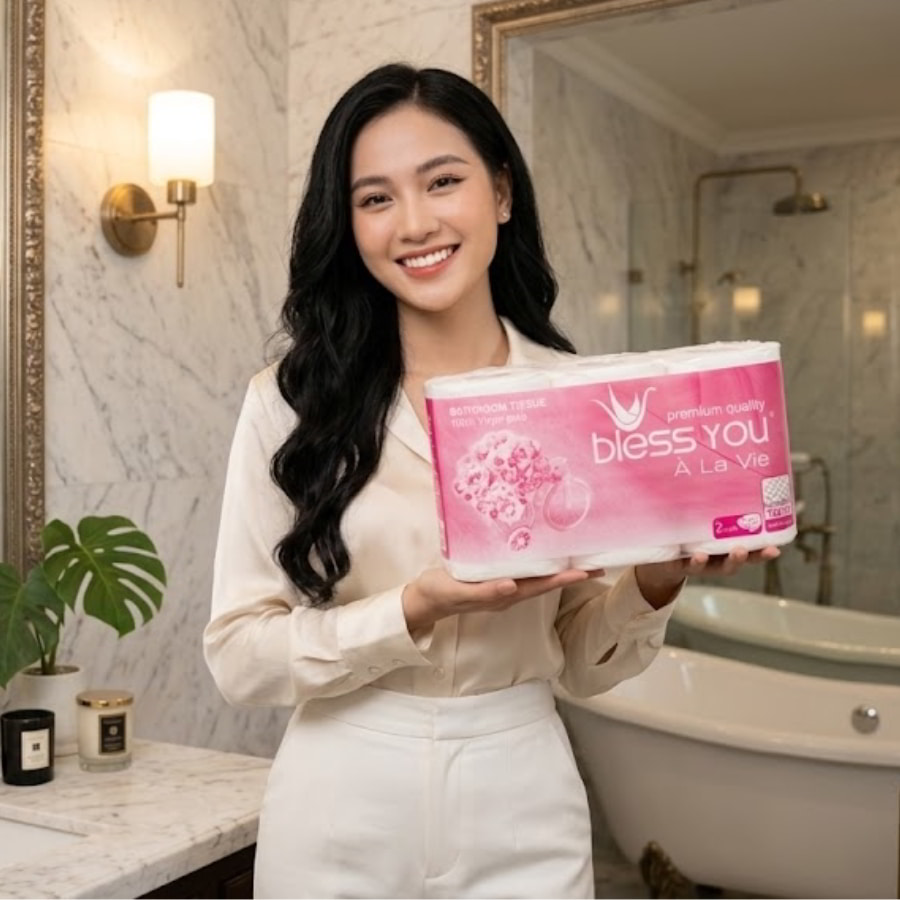 Các dòng sản phẩm giấy vệ sinh bless you cao cấp tại Horeca Việt Nam