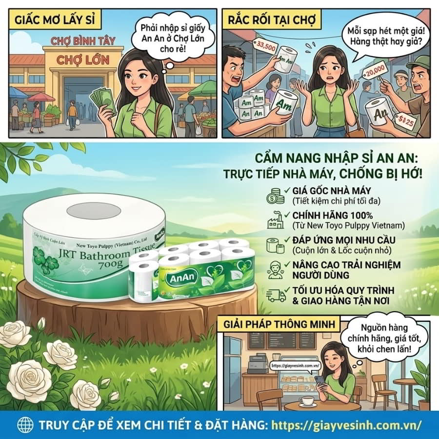 Cách lấy sỉ giấy an an ở chợ lớn giá tốt tại Horeca Việt Nam