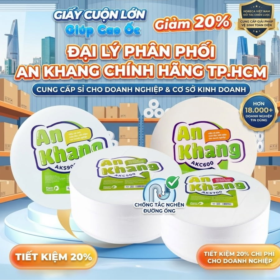 Horeca Việt Nam đại lý giấy An Khang TPHCM uy tín giá sỉ tốt nhất 2026