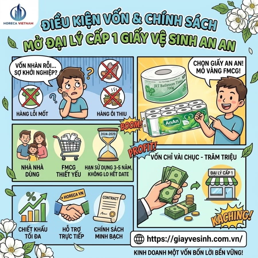 Chính sách đại lý giấy An An uy tín nhất tại Horeca Việt Nam