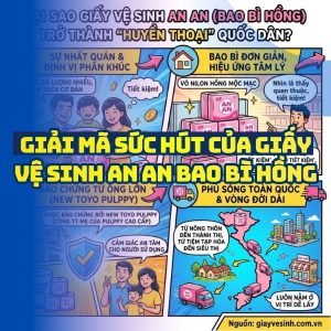 Giải mã sức hút giấy vệ sinh an an bao bì hồng tại Horeca Việt Nam