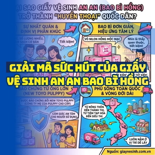 Giải mã sức hút giấy vệ sinh an an bao bì hồng tại Horeca Việt Nam