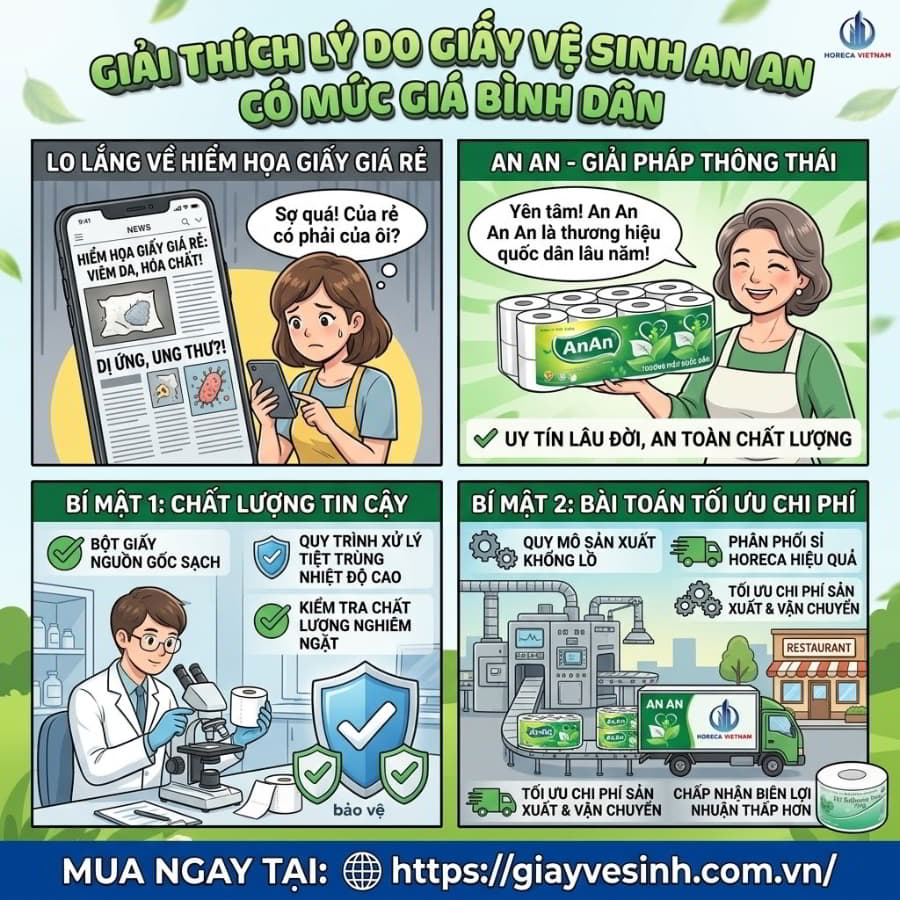 Giải thích lý do tại sao giấy An An rẻ