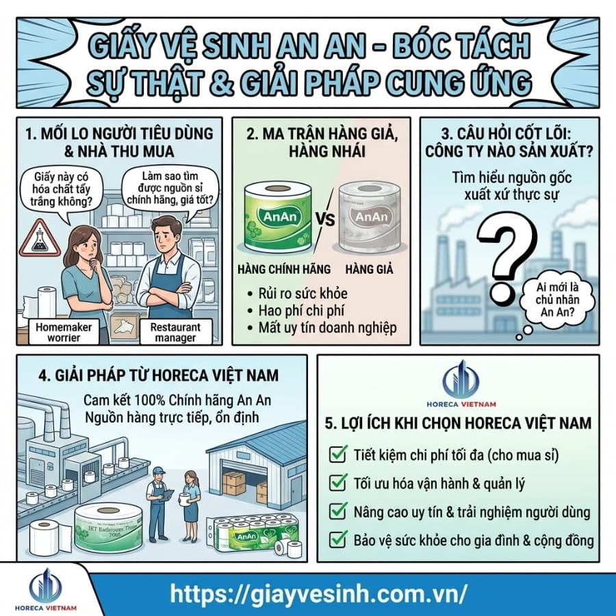 Horeca Việt Nam công ty sản xuất giấy An An uy tín giá sỉ tốt nhất