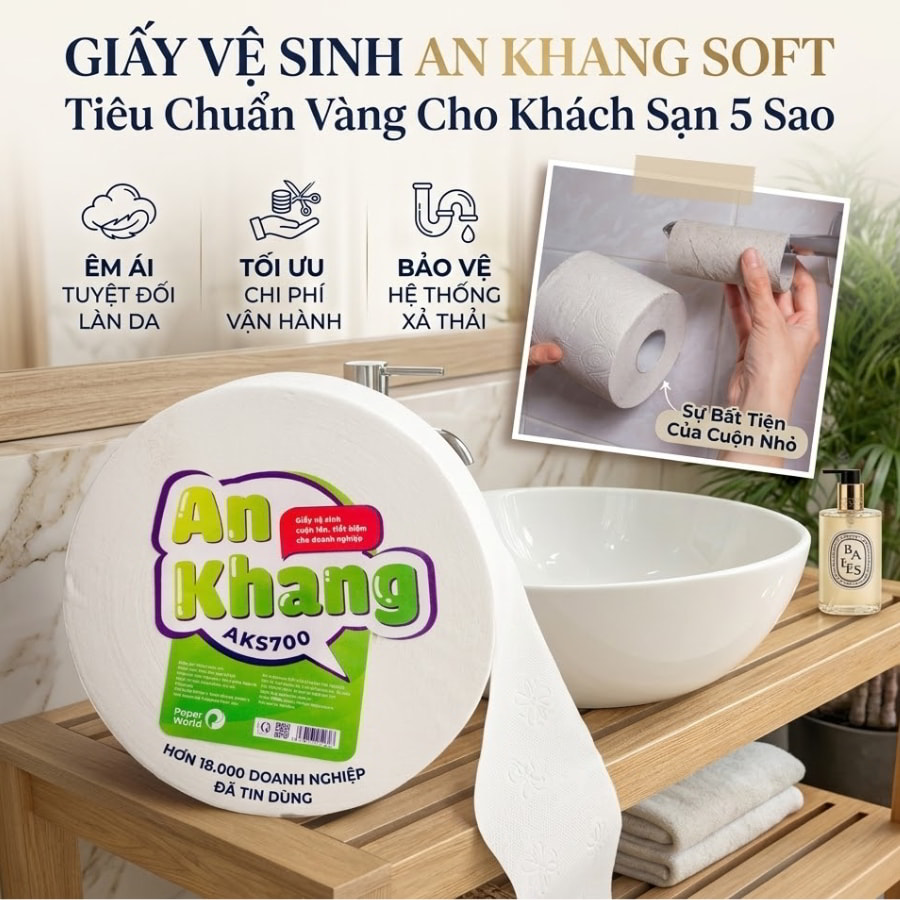 Mua giấy vệ sinh an khang soft uy tín giá tốt tại Horeca Việt Nam