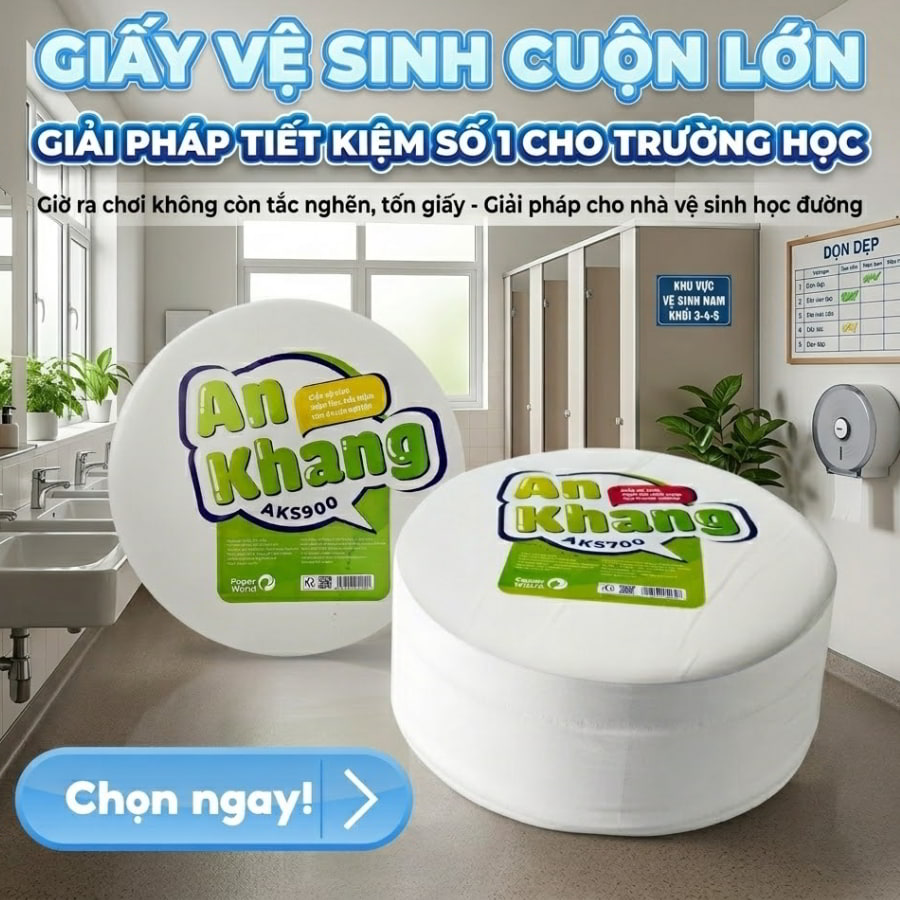 Mua giấy vệ sinh cuộn lớn trường học uy tín giá tốt tại Horeca Việt Nam