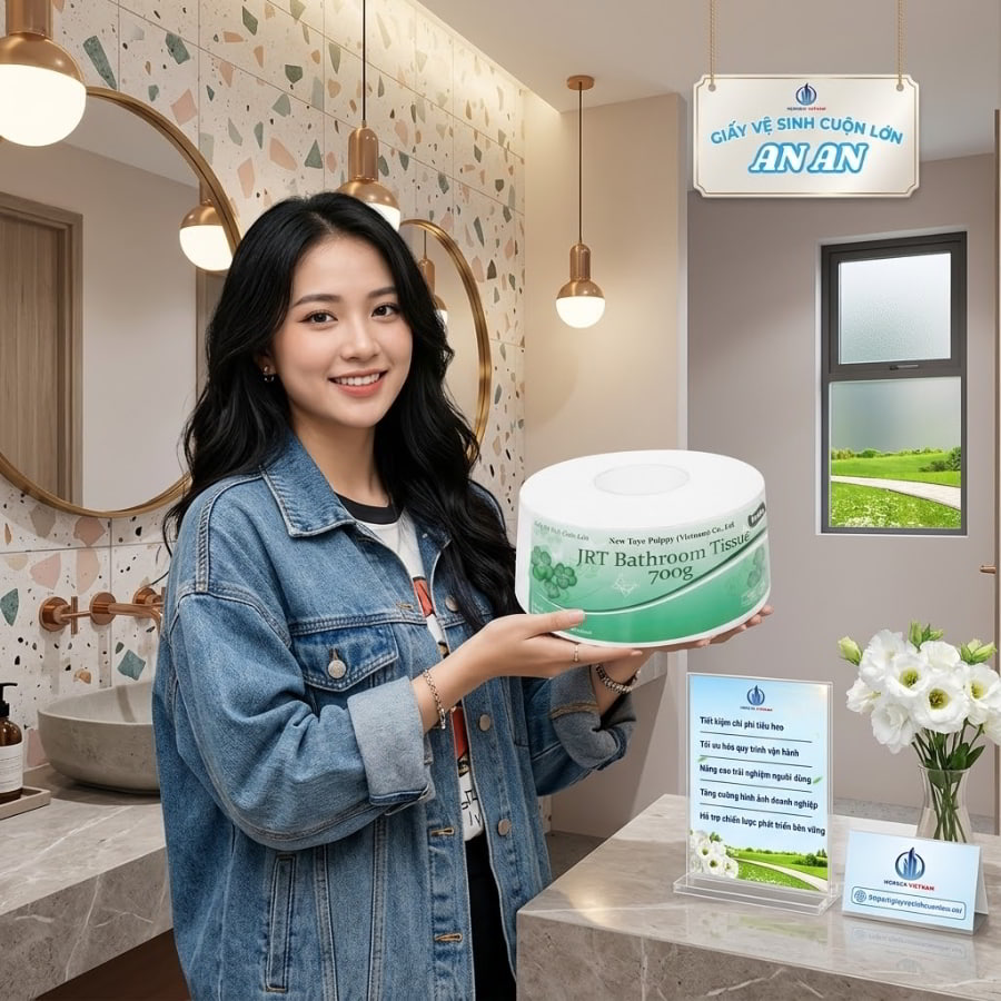 Horeca Việt Nam cung cấp giấy vệ sinh cuộn lớn An An chính hãng giá sỉ tốt nhất 