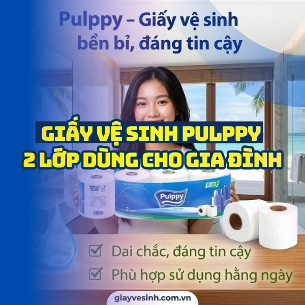 Horeca Việt Nam cung cấp giấy vệ sinh pulppy 2 lớp giá tốt giao hàng tận nơi