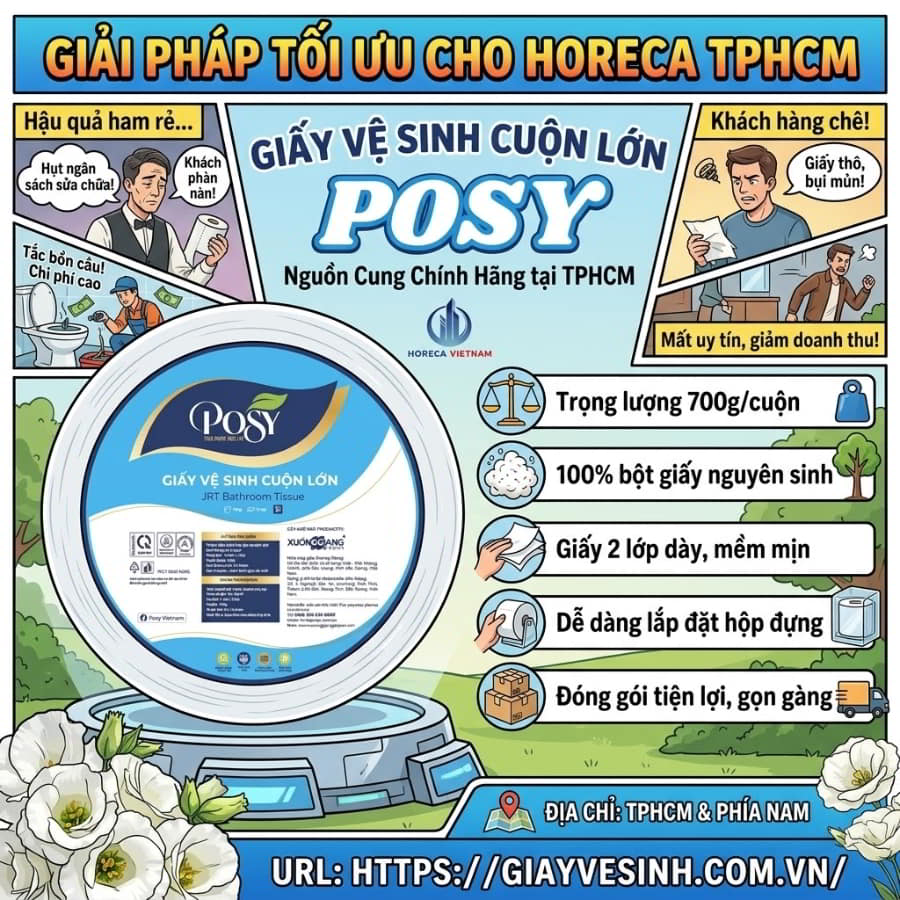 Horeca Việt Nam tổng kho giấy posy TPHCM uy tín giá sỉ tốt nhất