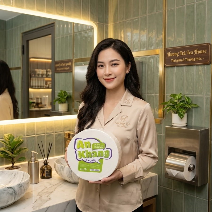 Horeca Việt Nam nhà cung cấp giấy vệ sinh cuộn lớn An Khang uy tín chất lượng cao