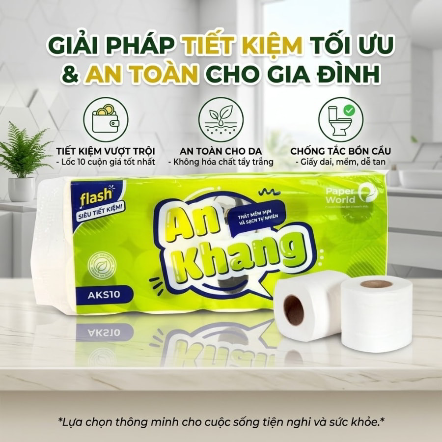 Lốc 10 cuộn giấy vệ sinh uy tín siêu tiết kiệm tại Horeca Việt Nam