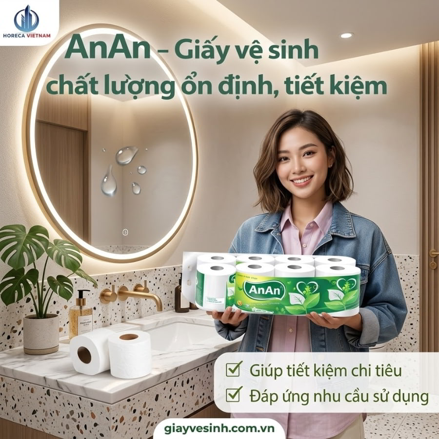 Mua giấy vệ sinh an an 10 cuộn uy tín chất lượng cao tại Horeca Việt Nam