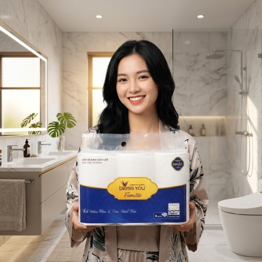 Mua giấy vệ sinh bless you famelia uy tín giá tốt nhất tại Horeca Việt Nam