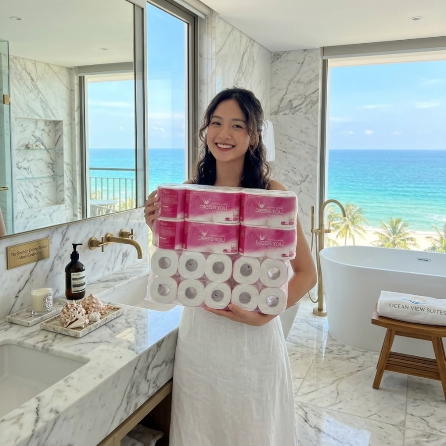 Mua giấy vệ sinh bless you hold me uy tín giá sỉ tốt nhất tại Horeca Việt Nam