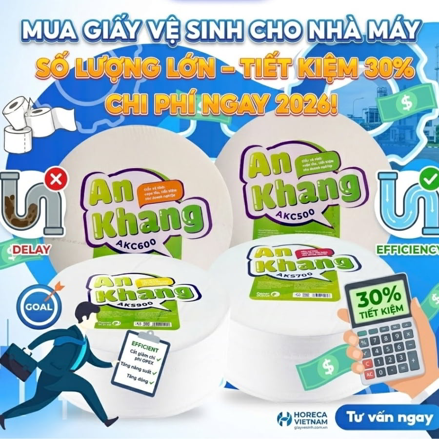 Mua Giấy vệ sinh cho nhà máy số lượng lón tiết kiệm 30% chi phí